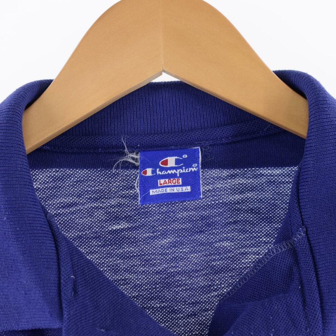 Champion(チャンピオン)の古着 90年代 チャンピオン Champion カレッジ 半袖 ポロシャツ メンズL ヴィンテージ /eaa323489 メンズのトップス(ポロシャツ)の商品写真