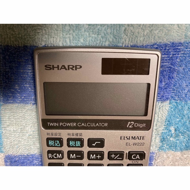 SHARP(シャープ)の【mi様】【中古品】手帳タイプ電卓(付属品なし)【値下げ交渉OK】 インテリア/住まい/日用品のオフィス用品(オフィス用品一般)の商品写真