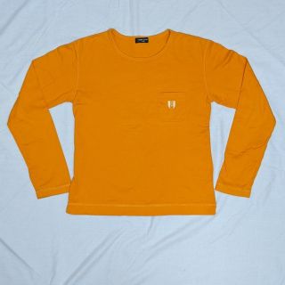 コムサイズム(COMME CA ISM)の【値下げ】150　COMME CA ISM　コムサイズム　長袖Tシャツ　オレンジ(Tシャツ/カットソー)