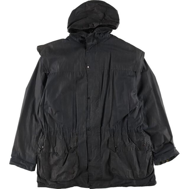 90年代 バブアー Barbour DURHAM ダーハム 旧3ワラント ワックスコットン オイルドジャケット 英国製 C42 メンズL ヴィンテージ /eaa316833