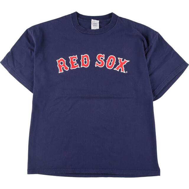 DELTA PRO WEIGHT MLB BOSTON REDSOX ボストンレッドソックス 両面プリント スポーツプリントTシャツ メンズL /eaa323826
