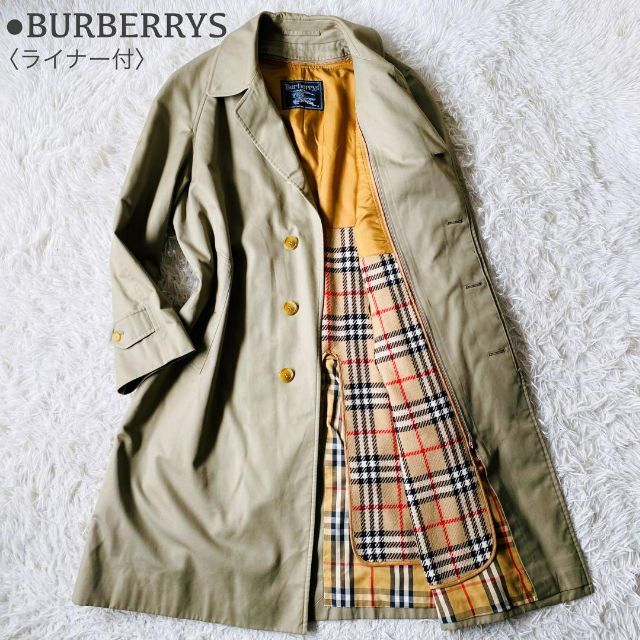 BURBERRYSバーバリー ノバチェックウールライナー付 ステンカラーコート-