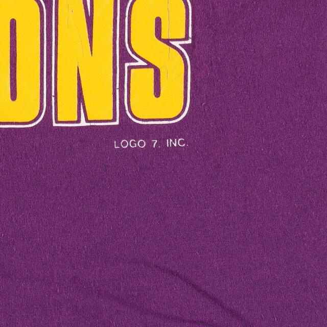 90年代 LOGO7 NFL MINNESOTA VIKINGS ミネソタバイキングス スポーツプリントTシャツ USA製 メンズS ヴィンテージ /eaa322376