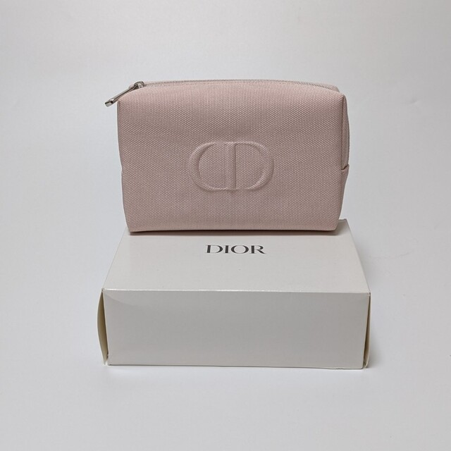 Christian Dior(クリスチャンディオール)のDior ノベルティ ポーチ ピンク キャンバス レディースのファッション小物(ポーチ)の商品写真