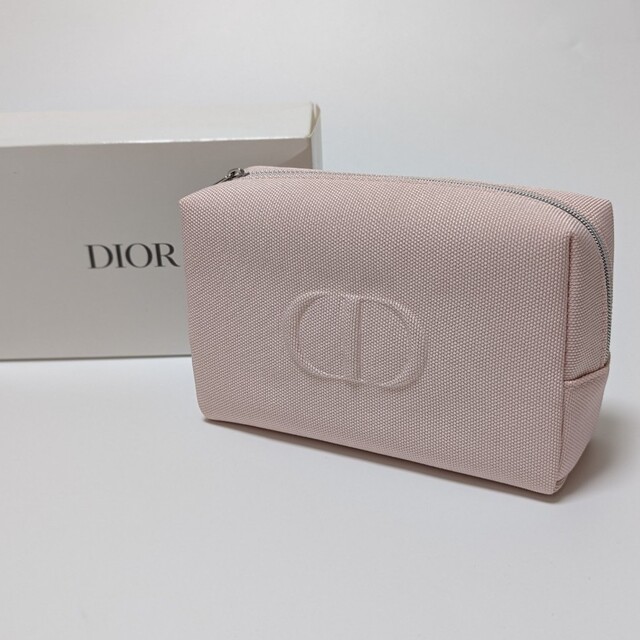 Christian Dior(クリスチャンディオール)のDior ノベルティ ポーチ ピンク キャンバス レディースのファッション小物(ポーチ)の商品写真