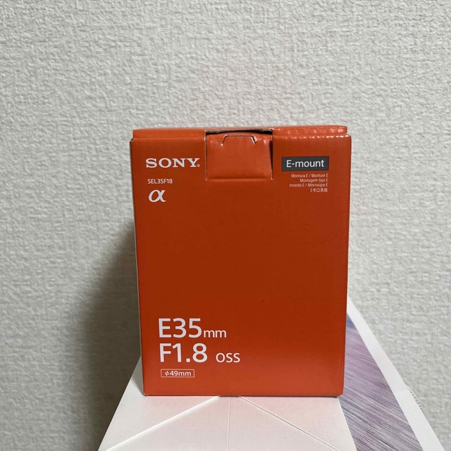 【超美品】SONY E 35mm F1.8 OSS SEL35F18単焦点