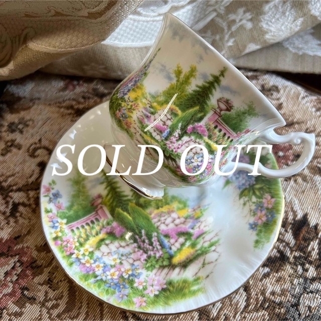 Royal Doulton - 希少 英国製 royaladderley England カップ&ソーサー1