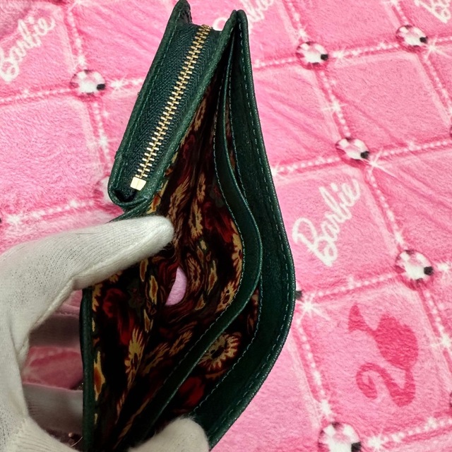 幸運を呼ぶ財布【新品】緑ANNA SUI ドリーム財布★アナスイ二つ折り財布 4