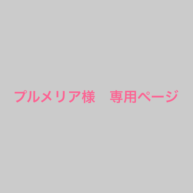 プルメリア様 専用ページの通販 by 0829mika's shop|ラクマ