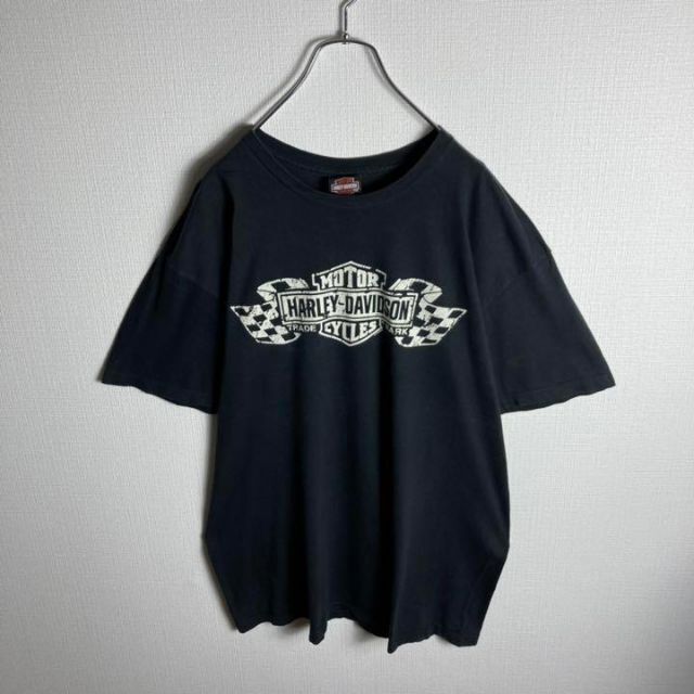 【メキシコ製】ハーレーダビッドソン　両面デカロゴ入りtシャツ　炎　ファイヤー 5