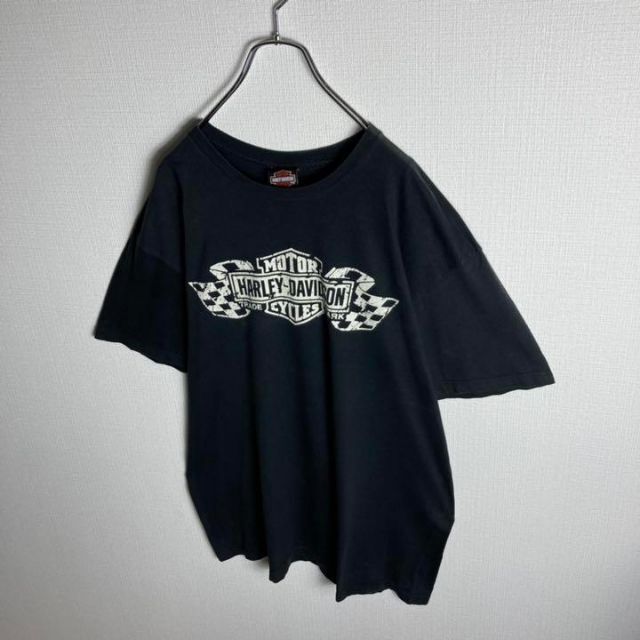 【メキシコ製】ハーレーダビッドソン　両面デカロゴ入りtシャツ　炎　ファイヤー 7