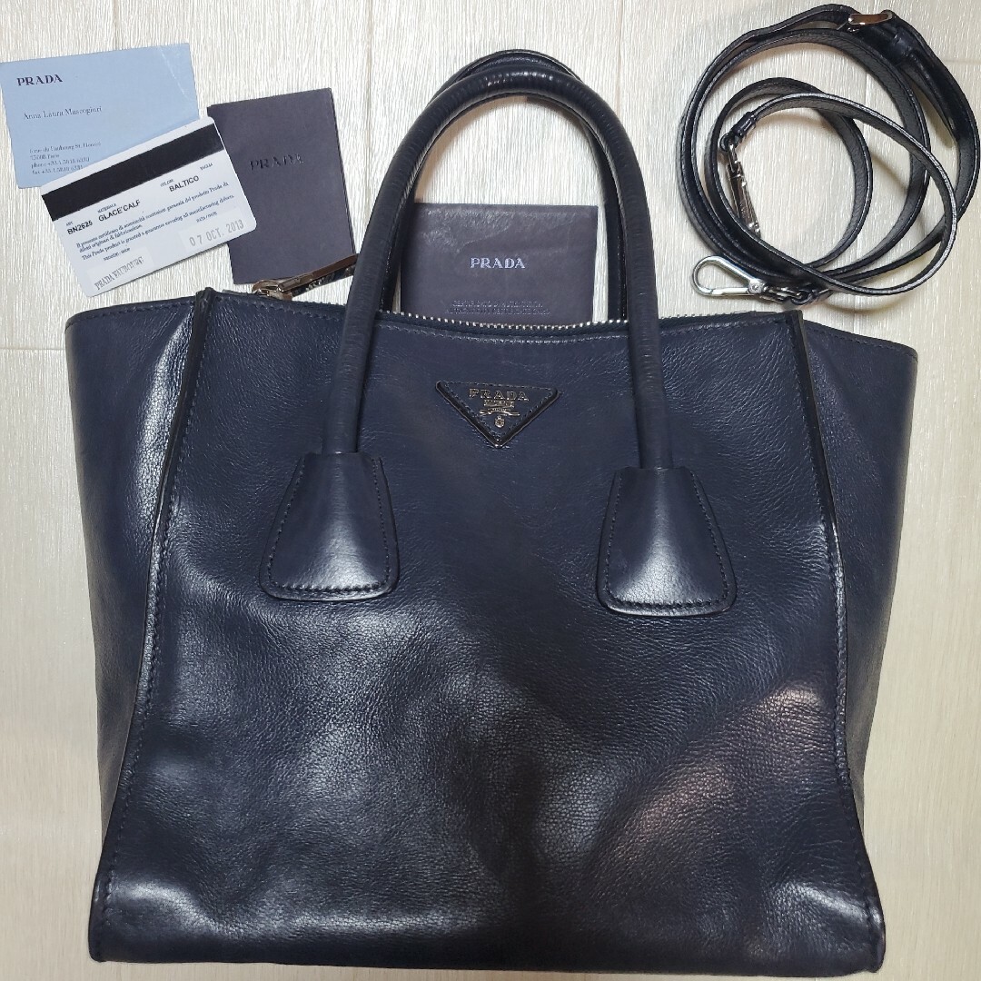 PRADA プラダ ハンドバッグ ショルダーバッグ 2way カーフレザー PRADA プラダ ハンドバッグ ショルダーバッグ 2way カーフレザー