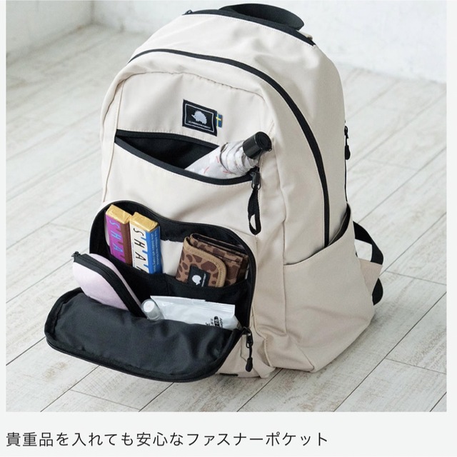 新品 未使用 スカンジナビアン 大容量 リュック ブラック 黒 7