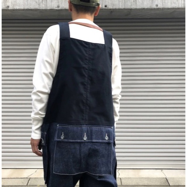 Nigel Cabourn(ナイジェルケーボン)のNigel Cabourn LYBRO NAVAL DUNGAREE SPLIT メンズのパンツ(サロペット/オーバーオール)の商品写真