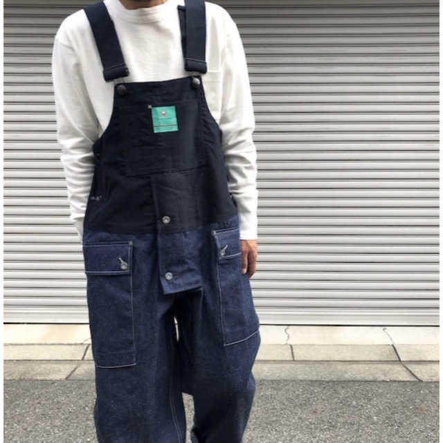 Nigel Cabourn(ナイジェルケーボン)のNigel Cabourn LYBRO NAVAL DUNGAREE SPLIT メンズのパンツ(サロペット/オーバーオール)の商品写真