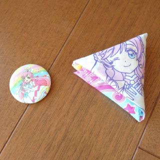 バンダイ(BANDAI)のひろがるスカイ！プリキュア バッチ&ハンカチ(キャラクターグッズ)