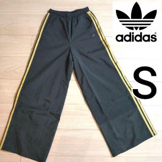 オリジナルス(Originals（adidas）)のアディダス 黒 マリメッコ ワイドレッグパンツ adidas 女性S ジャージ(その他)