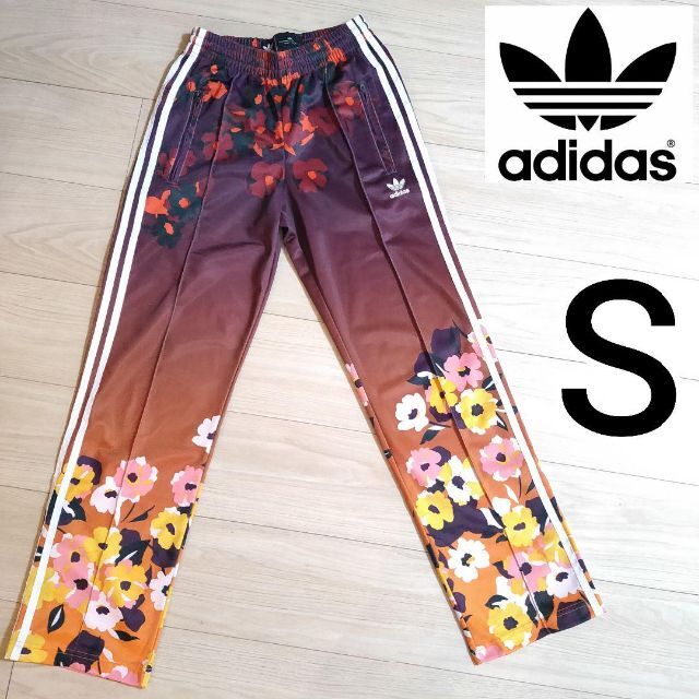 アディダス 花柄 ファイヤーバード型 トラックパンツ ジャージ adidas