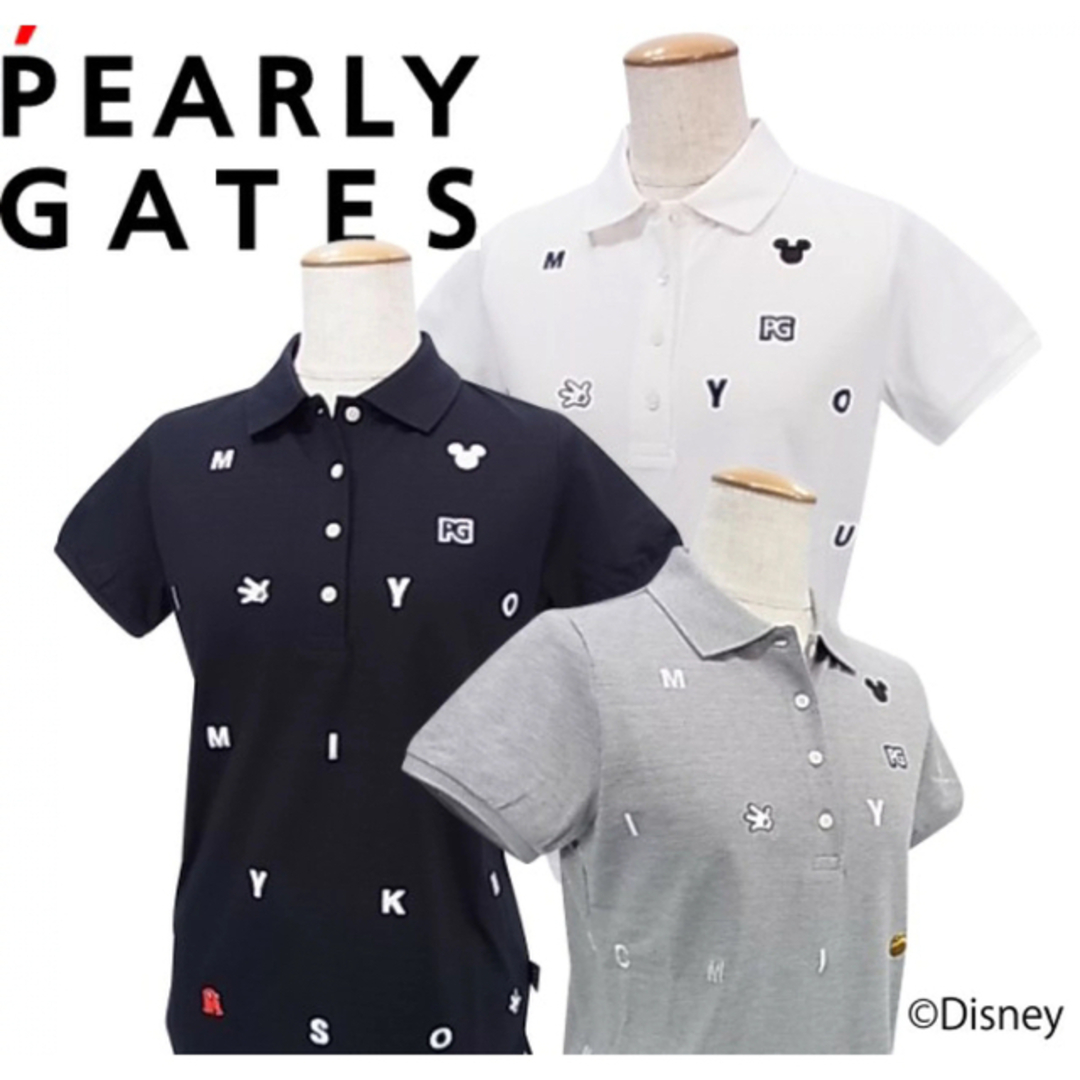 PEARLY GATES - パーリーゲイツ ミッキーコラボポロシャツ レディース0