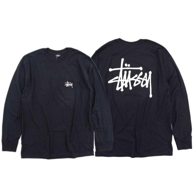 Stussy ステューシー ロンT 両面プリント 長袖 カットソー肩幅51cm