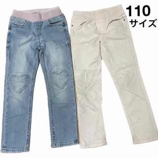 エイチアンドエム(H&M)の女の子ズボン　H&Mジーンズ110サイズ(パンツ/スパッツ)