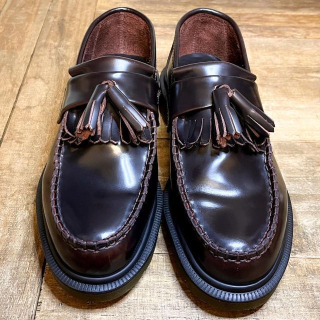 Dr.Martens(ドクターマーチン)の【美品】ドクターマーチン タッセルローファーADRIAN チェリーレッド UK4 レディースの靴/シューズ(ローファー/革靴)の商品写真