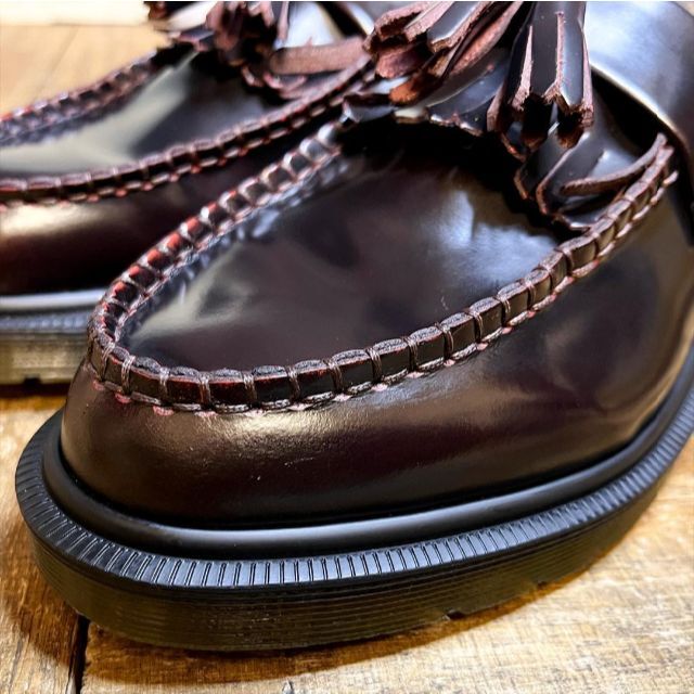 Dr.Martens(ドクターマーチン)の【美品】ドクターマーチン タッセルローファーADRIAN チェリーレッド UK4 レディースの靴/シューズ(ローファー/革靴)の商品写真