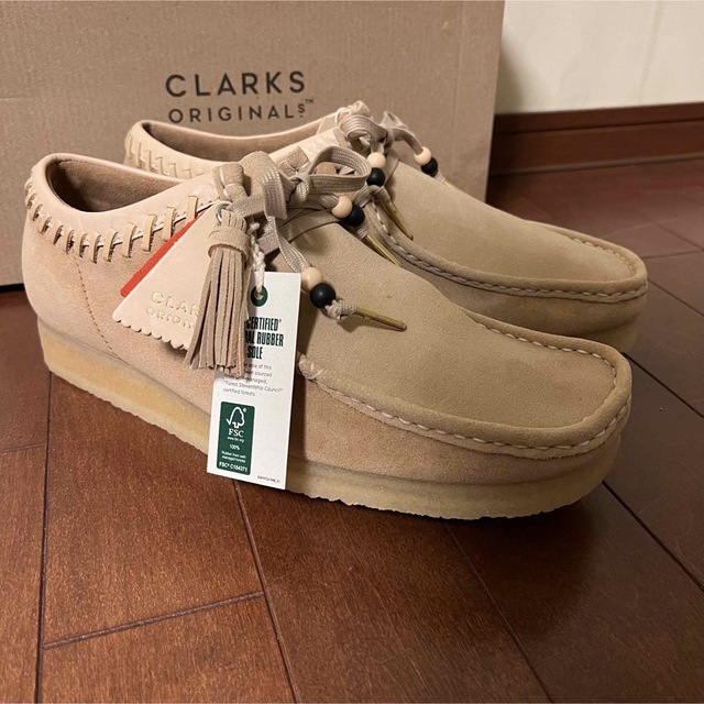 未使用] CLARKS WALLABEE ワラビー 希少モデル ナチュラル-