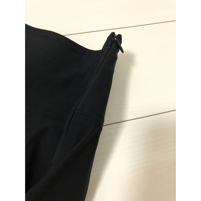 M-premier(エムプルミエ)のエムプルミエ mid 切り替え タック フレア スカート ブラック 5号サイズ レディースのスカート(ひざ丈スカート)の商品写真