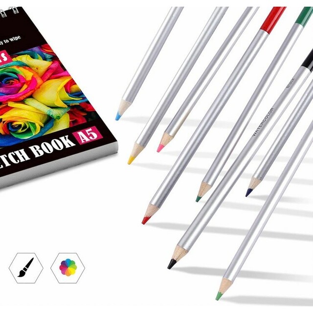 プロ用 色鉛筆 鉛筆 デッサン 43点 セット スケッチ ブック エンタメ/ホビーのアート用品(鉛筆)の商品写真