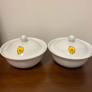 ニッシンショクヒン(日清食品)のチキンラーメン☆ひよこちゃん☆どんぶり☆2点セット☆(食器)