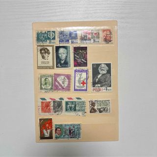 ソ連 noyta CCCP等 外国の切手　17枚(使用済み切手/官製はがき)