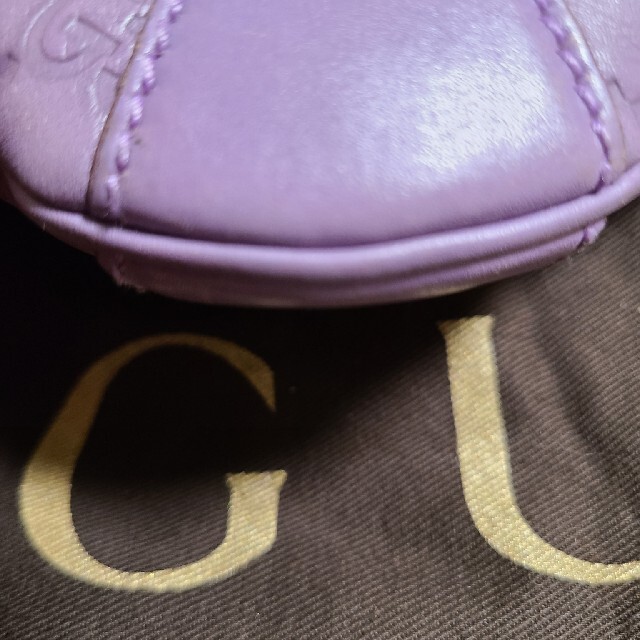 Gucci(グッチ)のはるか様専用　GUCCl　シマレザーワンハンドバック　パープル レディースのバッグ(ハンドバッグ)の商品写真