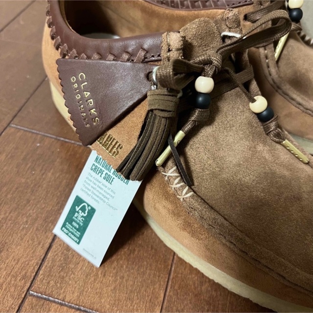 未使用] CLARKS WALLABEE ワラビー 希少 タッセル ブラウン www ...