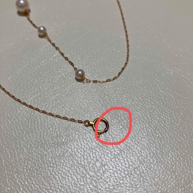 アコヤパール　ネックレス　k18 レディースのアクセサリー(ネックレス)の商品写真