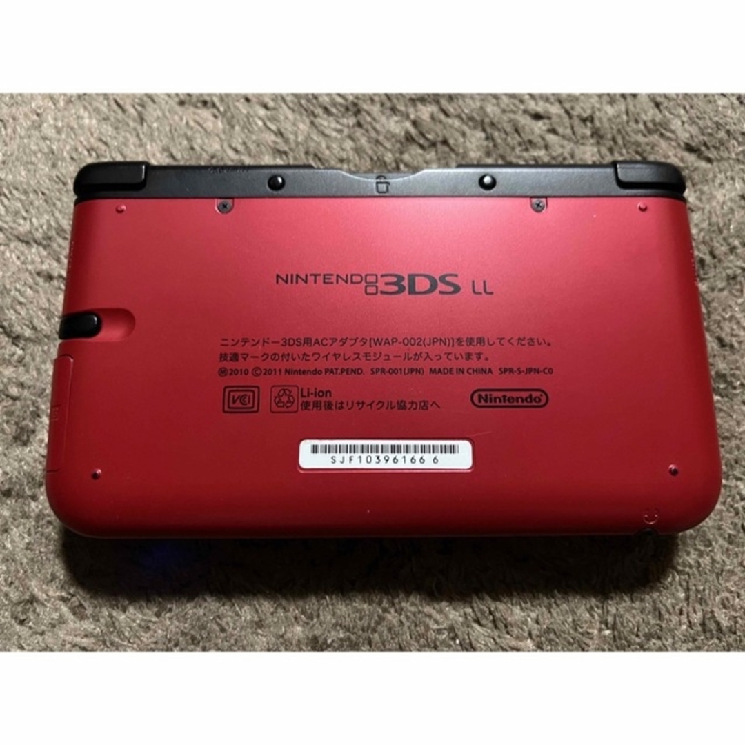 ニンテンドー 3DS LL レッド×ブラック【動作確認済み】