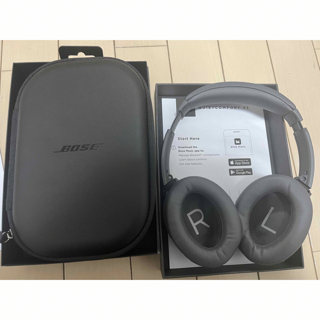 BOSE(ボーズ)のBose QuietComfort 45 ヘッドフォン　エクリプスグレー スマホ/家電/カメラのオーディオ機器(ヘッドフォン/イヤフォン)の商品写真