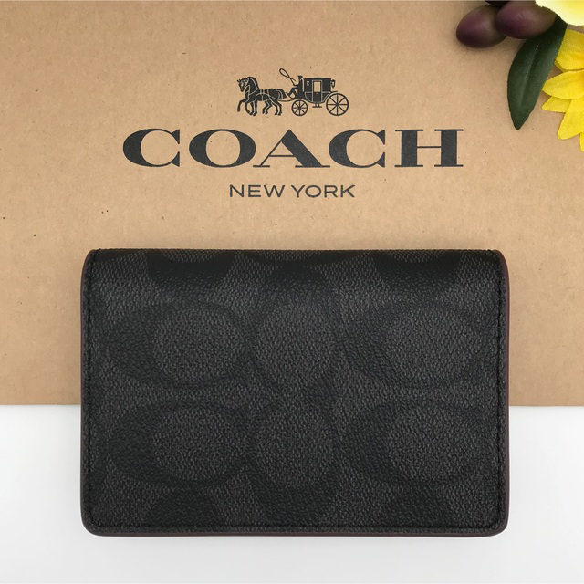 COACH ★大人気★ ビジネス カードケース シグネチャー 名刺入れ 新品