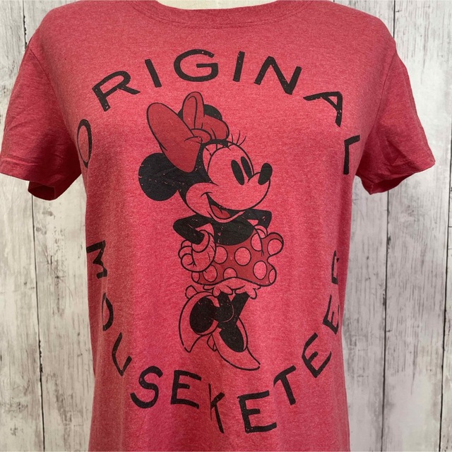 Disney(ディズニー)のDisney ディズニー ミニーマウス 可愛い レディース半袖tシャツ 海外古着 レディースのトップス(Tシャツ(半袖/袖なし))の商品写真