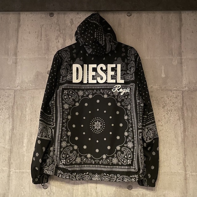 DIESEL(ディーゼル)のDIESEL rogic gr8 コラボパーカー　ペイズリー メンズのジャケット/アウター(ナイロンジャケット)の商品写真