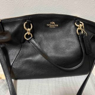 coach ショルダーバッグ　ブラック(ショルダーバッグ)