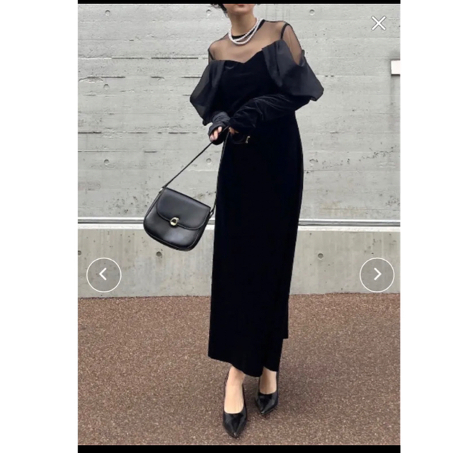 アメリヴィンテージ ☆UND VELOUR OFF SHOULDER DRESS