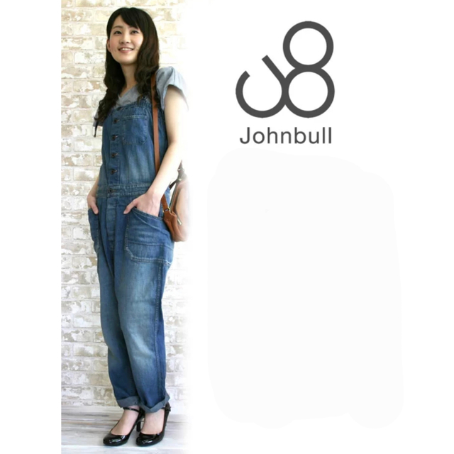 JOHNBULL(ジョンブル)のジョンブル Johnbull USED加工 サロペット 日本製 レディースのパンツ(サロペット/オーバーオール)の商品写真