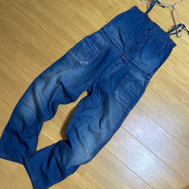 JOHNBULL(ジョンブル)のジョンブル Johnbull USED加工 サロペット 日本製 レディースのパンツ(サロペット/オーバーオール)の商品写真