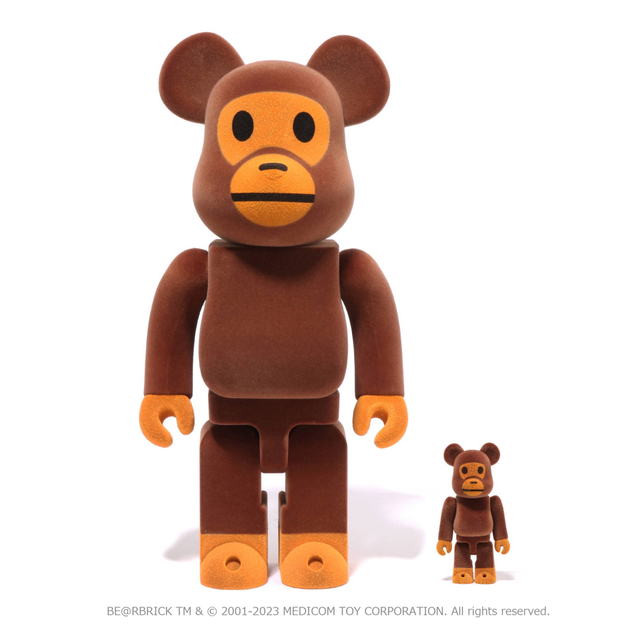 BE@RBRICK(ベアブリック)のBABY MILO® BE@RBRICK FLOCKY ハンドメイドのおもちゃ(フィギュア)の商品写真