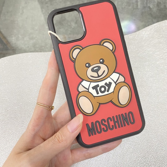 残１【新品】MOSCHINO モスキーノ 定番 テディ iPhoneケース くまiPhone11Pro状態