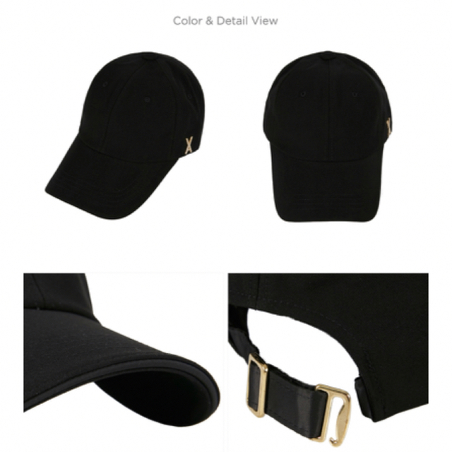 未使用 VAZAR キャップ 黒 Gold stud レディースの帽子(キャップ)の商品写真