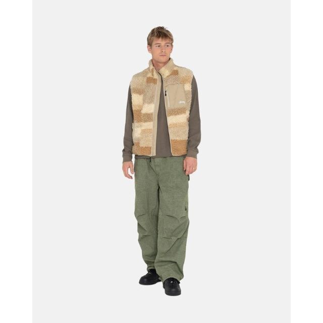 Stussy COLORBLOCK REVERSIBLE VEST XL ボア | www.jarussi.com.br