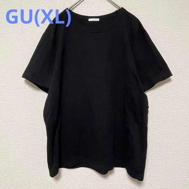 GU(ジーユー)の2164 GU 半袖 XL コットンクルーネック Tシャツ トップス カットソー レディースのトップス(Tシャツ(半袖/袖なし))の商品写真