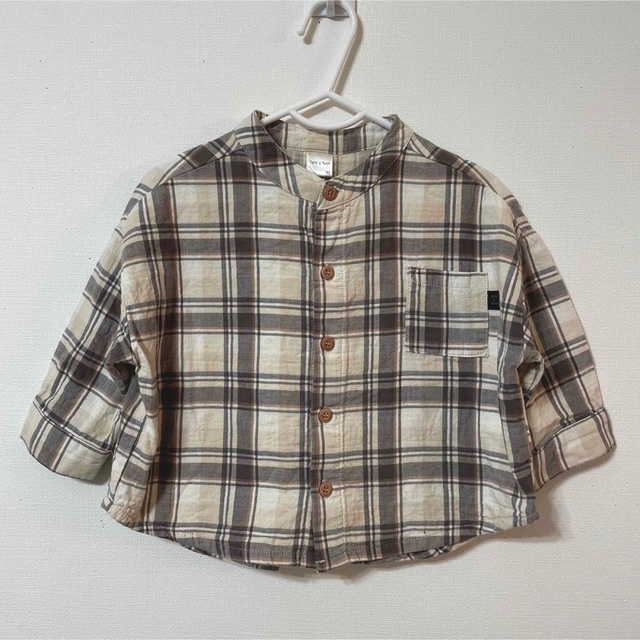 tete a tete(テータテート)のテータテート  チェックシャツ　90 キッズ/ベビー/マタニティのキッズ服男の子用(90cm~)(Tシャツ/カットソー)の商品写真